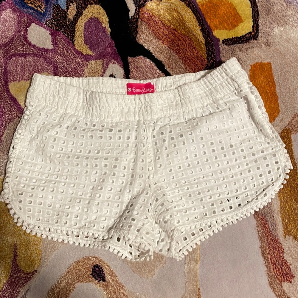 Lily Pulitzer for Target White Eyelet Shorts Size XS